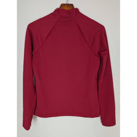 Under Armour Cold Gear Wisconsin Badgers Women’s Red Half Zip Long Sleeve Medium - Picture 2 of 8